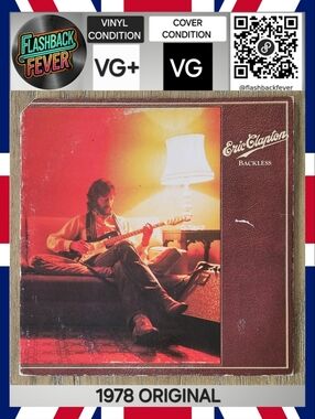 ERIC CLAPTON•Backless•1978 US (#RS-1-3039) Richmond Pressing, Gatefold